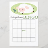 lamb baby shower bingo (Voorkant)