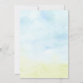 Lamb Baby Shower Invitation Kaart (Achterkant)