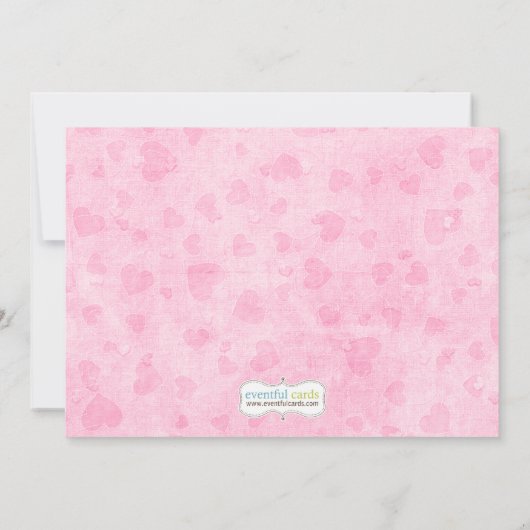 Lamb Baby shower Uitnodiging (Achterkant)