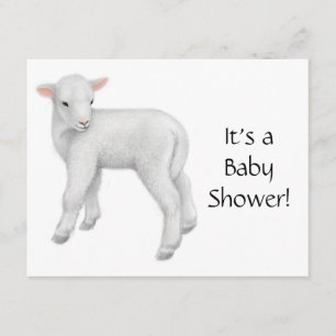Lamb Baby shower Uitnodiging