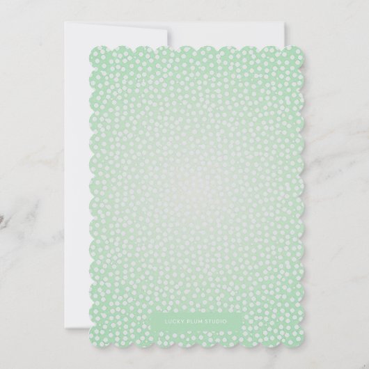 Lamb Baby shower Uitnodiging (Achterkant)