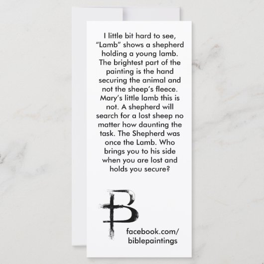 "Lamb"-Bladwijzer (Achterkant)