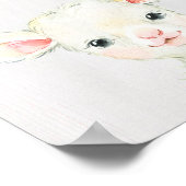 Lamb Boerderij Nursery Art afdrukken Poster (Hoek)