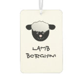 Lamb Borghini grappig Sheep Pun Luchtverfrisser (Achterkant)