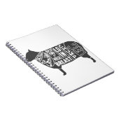 Lamb Butcher Grafiek Notitieboek (Rechterzijde)