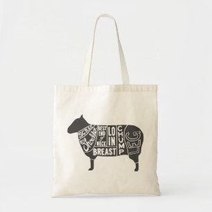 Lamb Butcher Grafiek Tote Bag