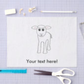 Lamb-cartoon Tissuepapier (Craft)
