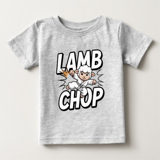 Lamb Chop! Grappige Karate Lam in Gi (Voorkant)