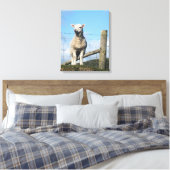 LAMB CUTE CANVAS AFDRUK (Insitu (Slaapkamer))