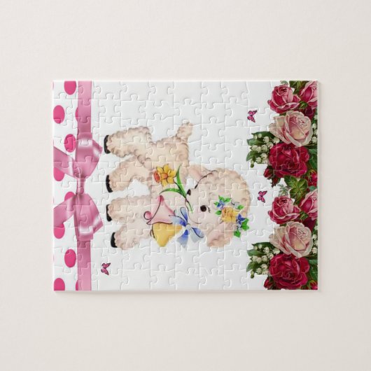 Lamb Decoratief Jigzaag Puzzle Legpuzzel (Horizontaal)