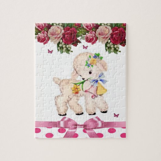 Lamb Decoratief Jigzaag Puzzle Legpuzzel (Verticaal)
