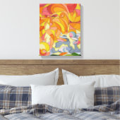 Lamb en Leeuw canvas Print. (Insitu (Slaapkamer))