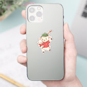 Lamb Family Fan with Alpine Hat Sticker (Telefoon)