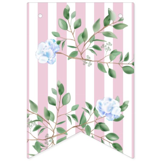 Lamb Floral Gender Reopenbaart Baby shower Vlaggetjes (Tweede vlag)