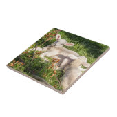 Lamb in het voorjaar tegeltje (Zijkant)