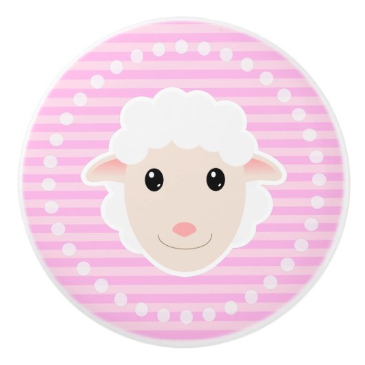 Lamb Keramische Knop (Voorkant)