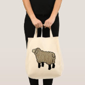 Lamb Knitting Bag Tote Bag (Voorkant (product))
