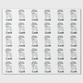 Lamb Living Een Warm Leven Grappig Lam Cadeaupapier (Vlak)