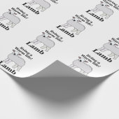 Lamb Living Een Warm Leven Grappig Lam Cadeaupapier (Hoek)