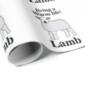 Lamb Living Een Warm Leven Grappig Lam Cadeaupapier (Rol Hoek)