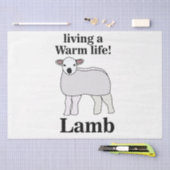 Lamb Living Een Warm Leven Grappig Lam Tissuepapier (Craft)