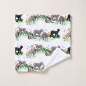 Lamb Meadow Bathroom-wasset (kleur kiezen) Bad Handdoek (Wasdoekje)
