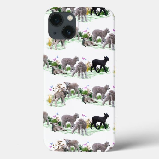 Lamb Meadow iPhone 13 Hoesje (Achterkant)