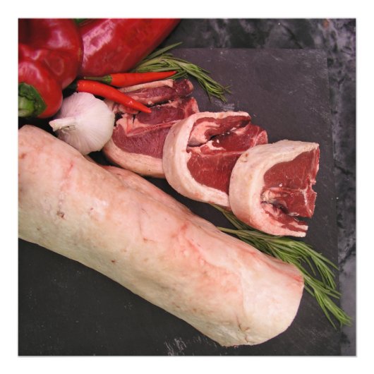 Lamb met chili foto afdruk (Voorkant)