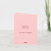 Lamb met twee baby kardinale notecard kaart (Achterkant)