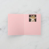 Lamb met twee baby kardinale notecard kaart (Binnen)