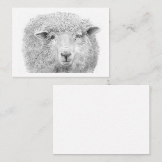 Lamb Note Kaart Notitiekaartje (Voorkant / Achterkant)