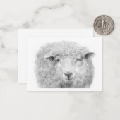 Lamb Note Kaart Notitiekaartje (Voorkant / Achterkant in situ)