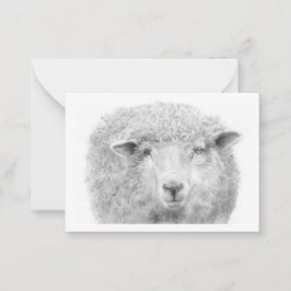 Lamb Note Kaart Notitiekaartje