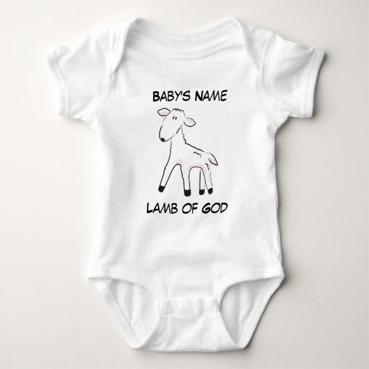 Lamb of God  Baby Creeper Romper (Voorkant)