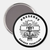 Lamb op Altar Preserve Heilige Traditie Katholiek Magneet (Voorkant / Achterkant)