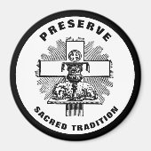 Lamb op Altar Preserve Heilige Traditie Katholiek Magneet (Voorkant)