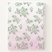 Lamb Pink Floral Baby shower Guest Book Notitieboek (Achterkant)
