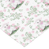 Lamb Roses Floral Nursery Baby shower Korte Tafelloper (Hoek)