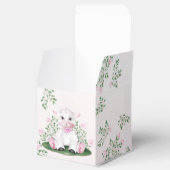 Lamb Rozen Floral Baby shower Bedankdoosjes (Geopend)