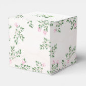 Lamb Rozen Floral Baby shower Bedankdoosjes (Achterkant)