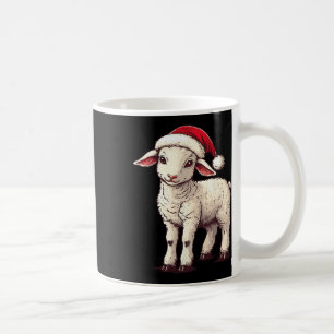 Lamb Santa Hat Funny Framer Lamsliefhebber Xmas Ch Koffiemok