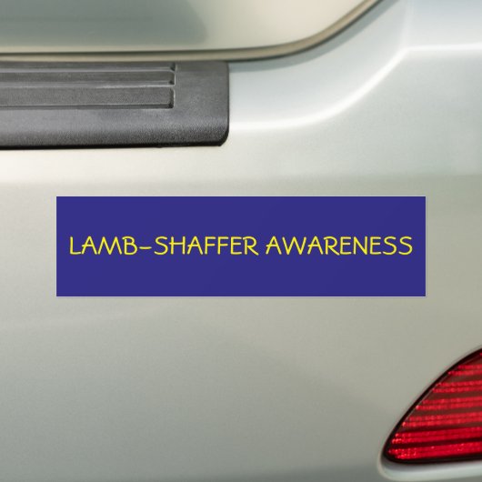 Lamb-Shaffer Awareness Bumpersticker (Op auto)