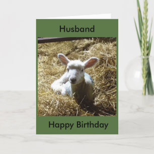 Lamb Sheep Birthday-kaart Personaliseer de verjaar Kaart