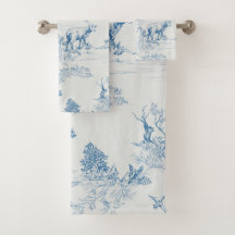Lamb Sheep Blue Toile