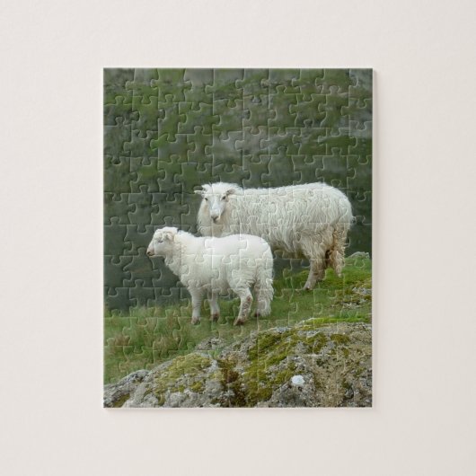 Lamb & Sheep - Schotland/Brits platteland Legpuzzel (Verticaal)