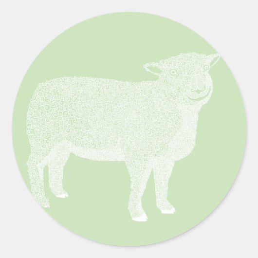 Lamb Sheep Sticker (Voorkant)