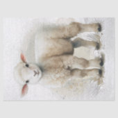 Lamb Sheep Waterverf Tissuepapier (Voorkant)