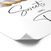 Lamb - snoep en traktaties baby shower poster (Hoek)