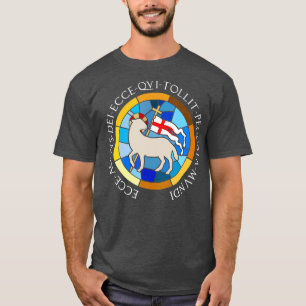 Lamb van God Agnus Dei Bijbelcitaat Katholieke Pas T-shirt
