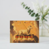 Lamb van God, Agnus Dei door Jose Campeche y Jorda Briefkaart (Staand voorkant)